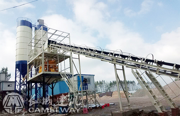 长城建机 Hzs120搅拌站安装中