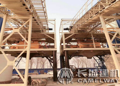 连体混凝土搅拌机